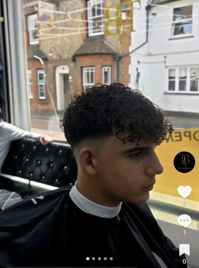 Curly haircut