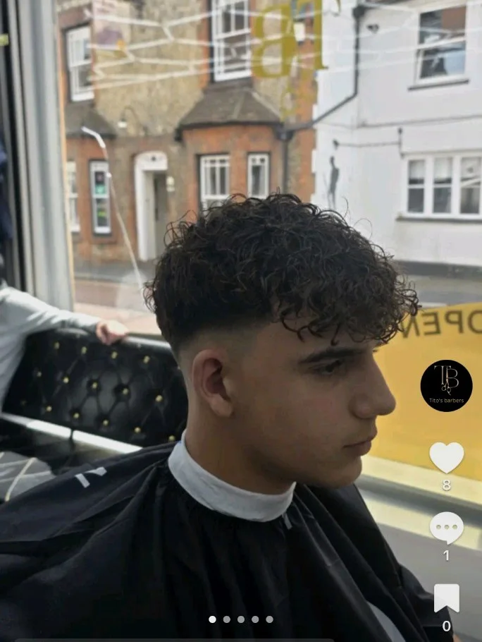 Curly haircut